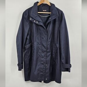 Kirkland Navy Blue Trench Coat Size XL